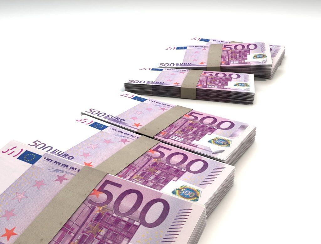 Stacks of Euros
